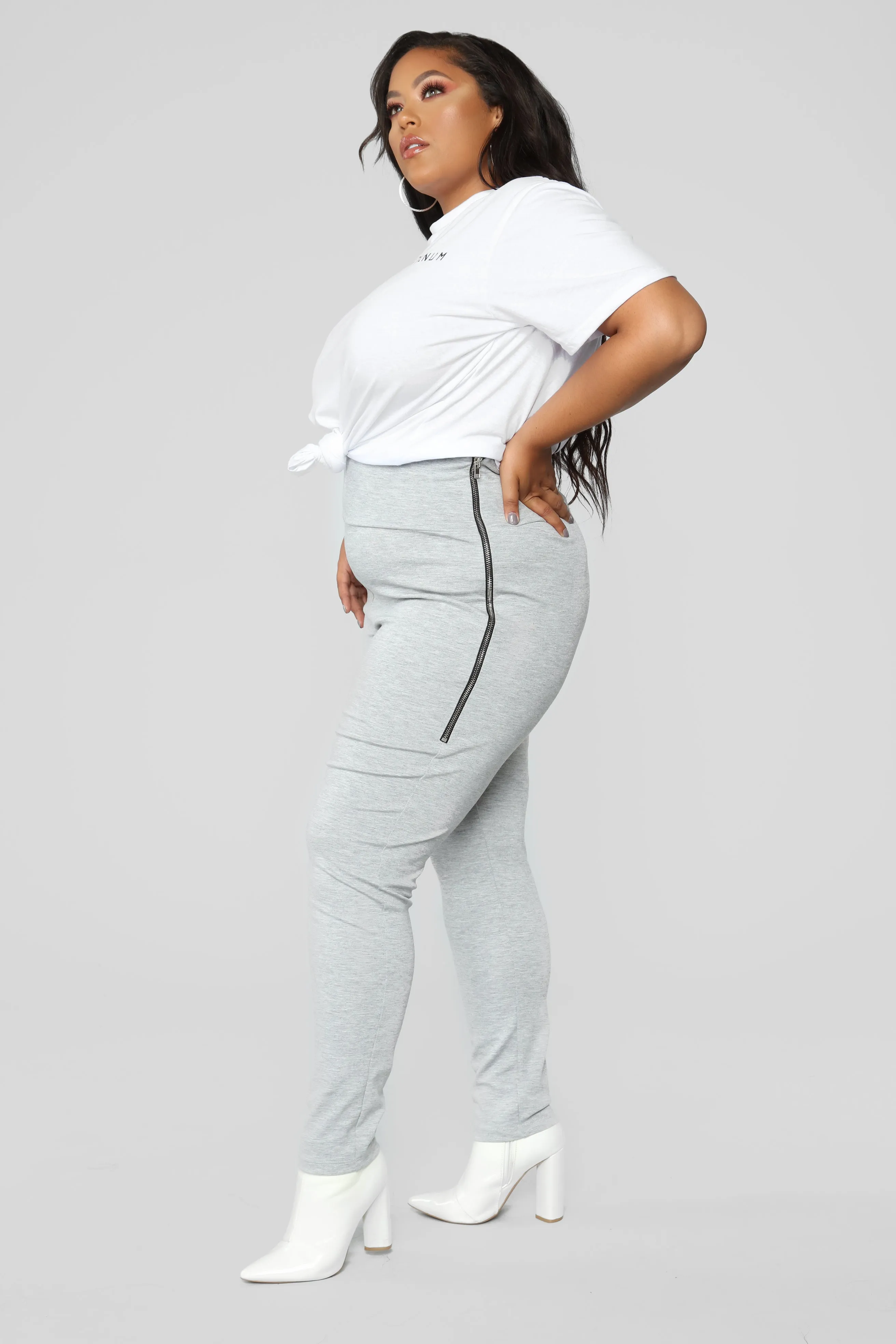Above And Beyond High Rise Leggings - Grey