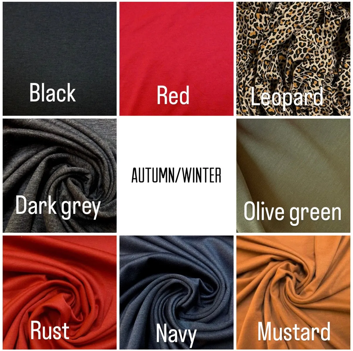 Made To Order: SLOUCHY KNOT Vintage Style Pre-tied Headband in 8 colours: red, black, leopard, olive green, mustard, rust, grey & navy