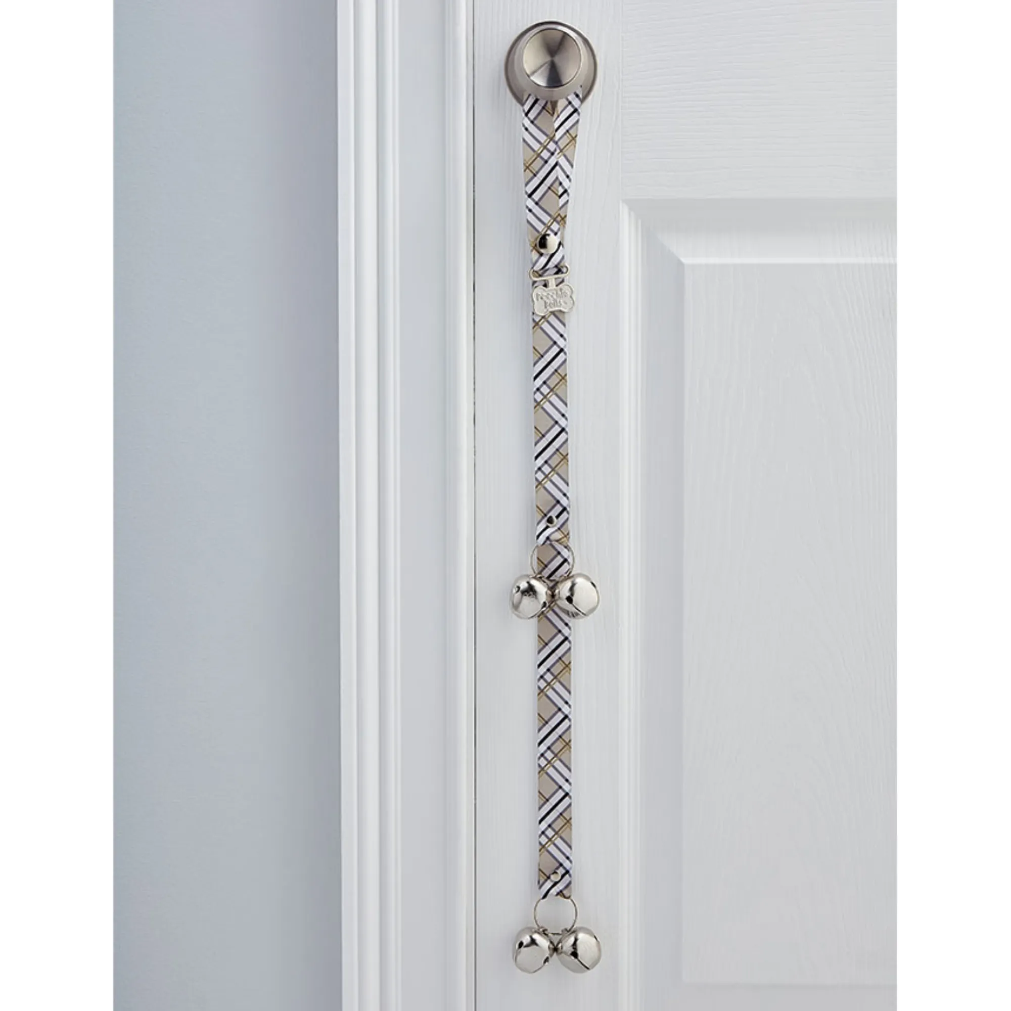 Poochie Pets PoochieBells® Dog Doorbells Plaid Sahara