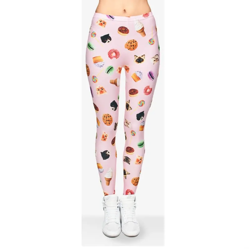 Regular Leggings (8-12 UK Size) - Cats Sweets