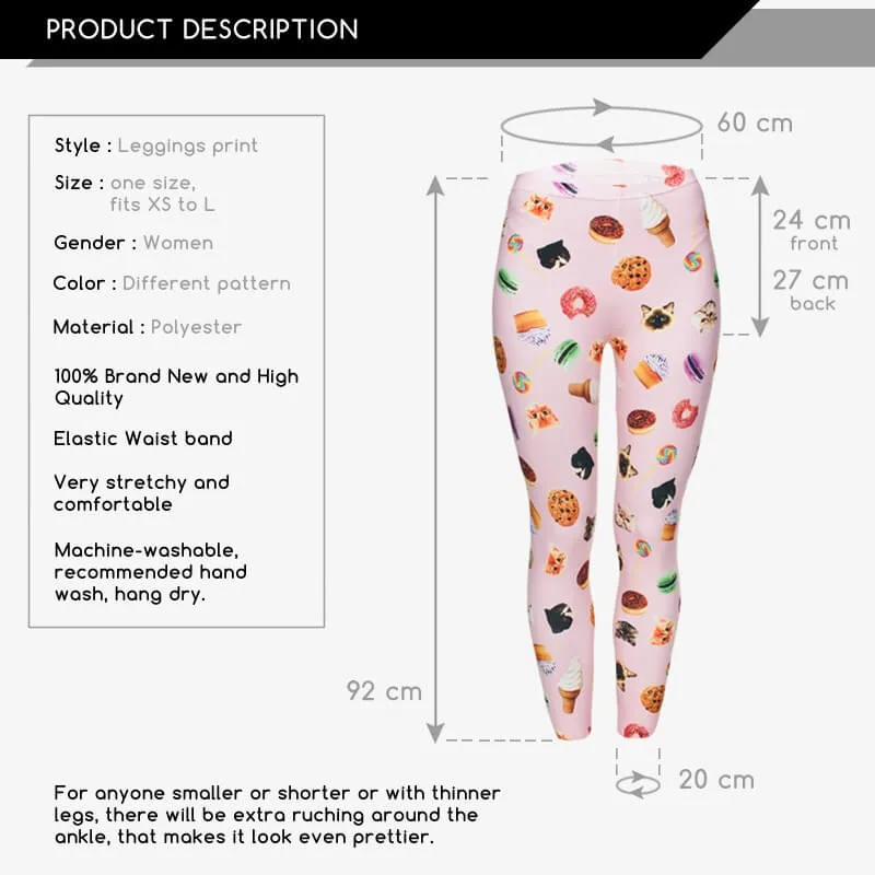 Regular Leggings (8-12 UK Size) - Cats Sweets