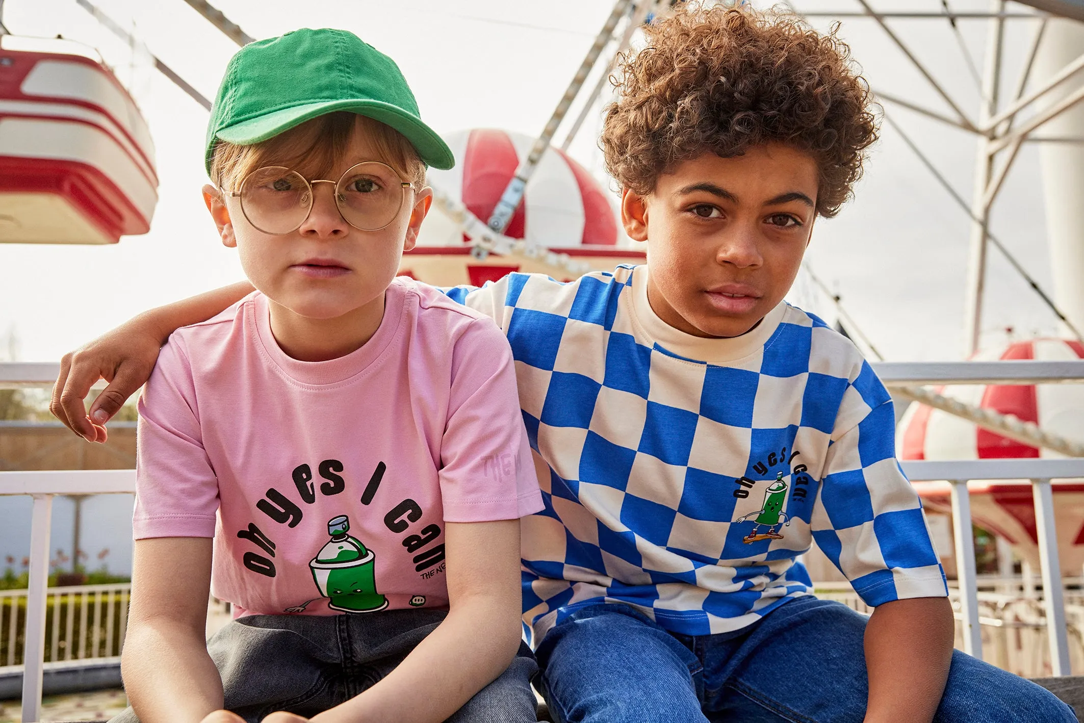 The Jeff Oversized T-Shirt - Strong Blue - KIDS