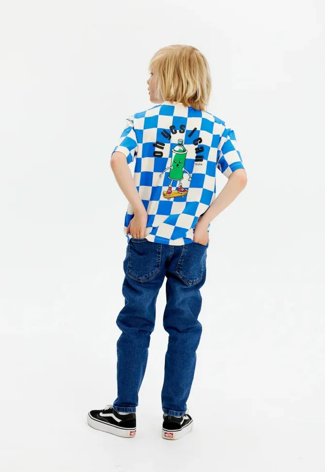 The Jeff Oversized T-Shirt - Strong Blue - KIDS