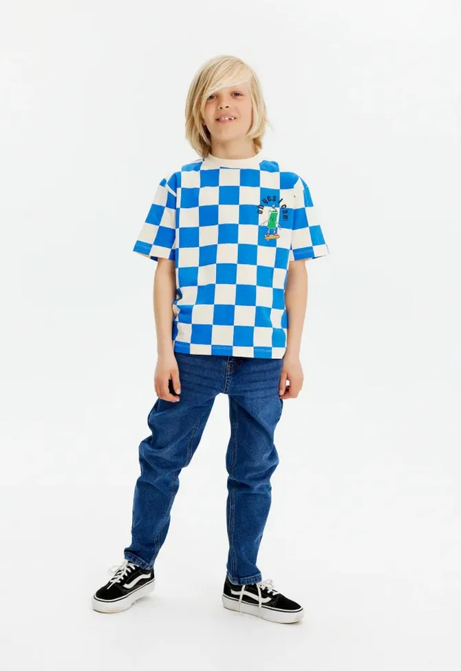 The Jeff Oversized T-Shirt - Strong Blue - KIDS